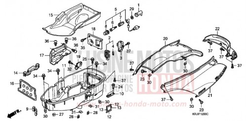 BODY COVER/LUGGAGE BOX (FES1253-5) (FES1503-5) FES1255 de 2005